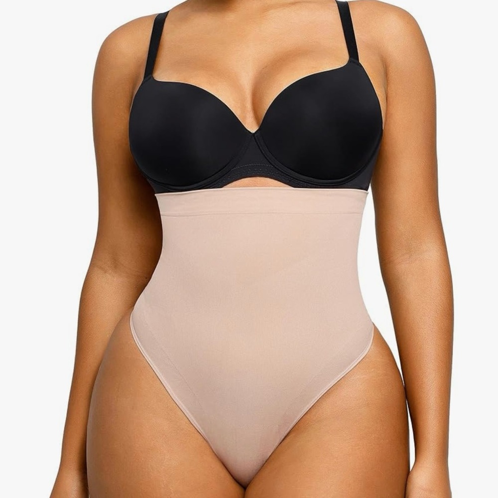 SHAPELLX Shapewear Tummy Control Thong Seamless High-Waisted Size 3X